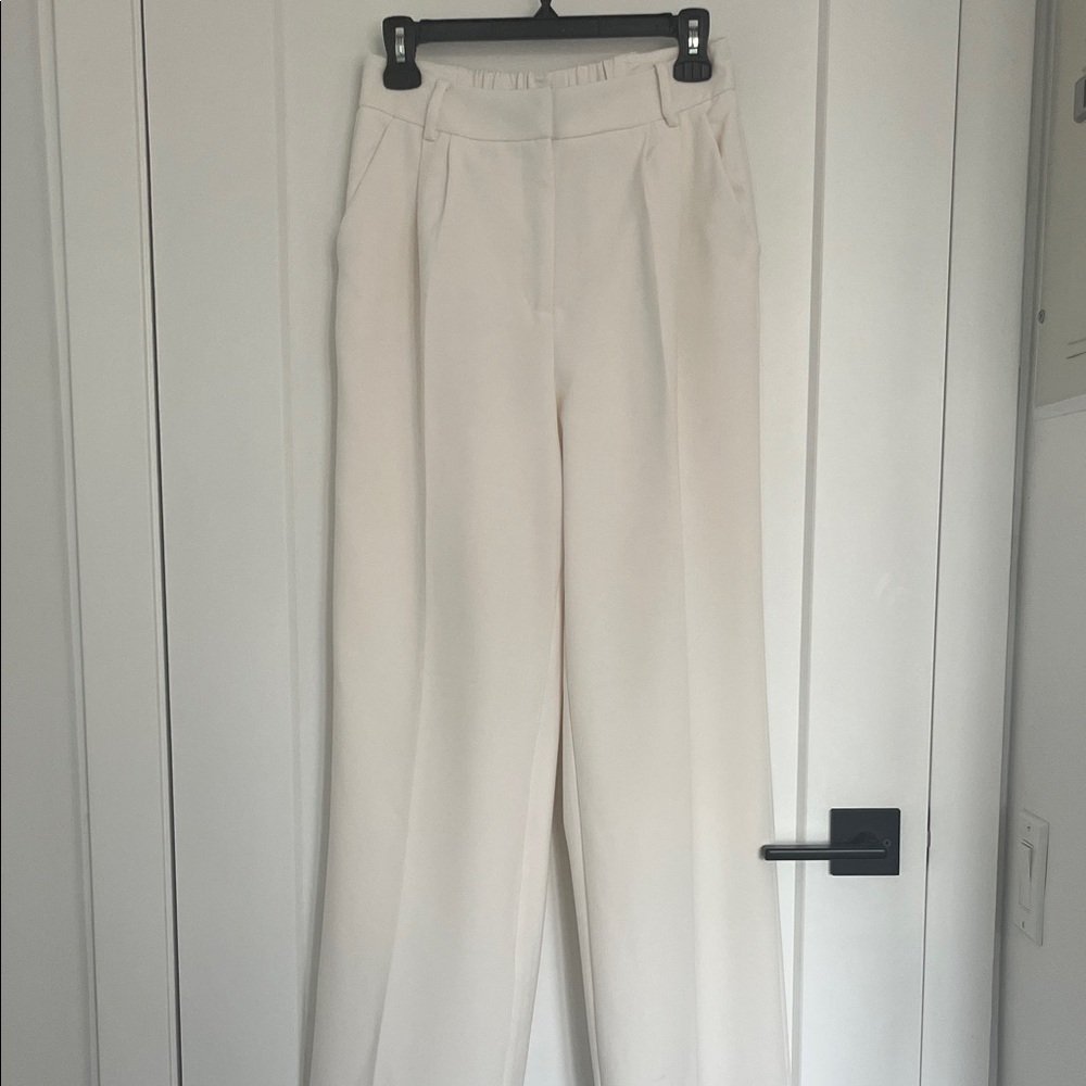 Elegant Cream Women's Pants